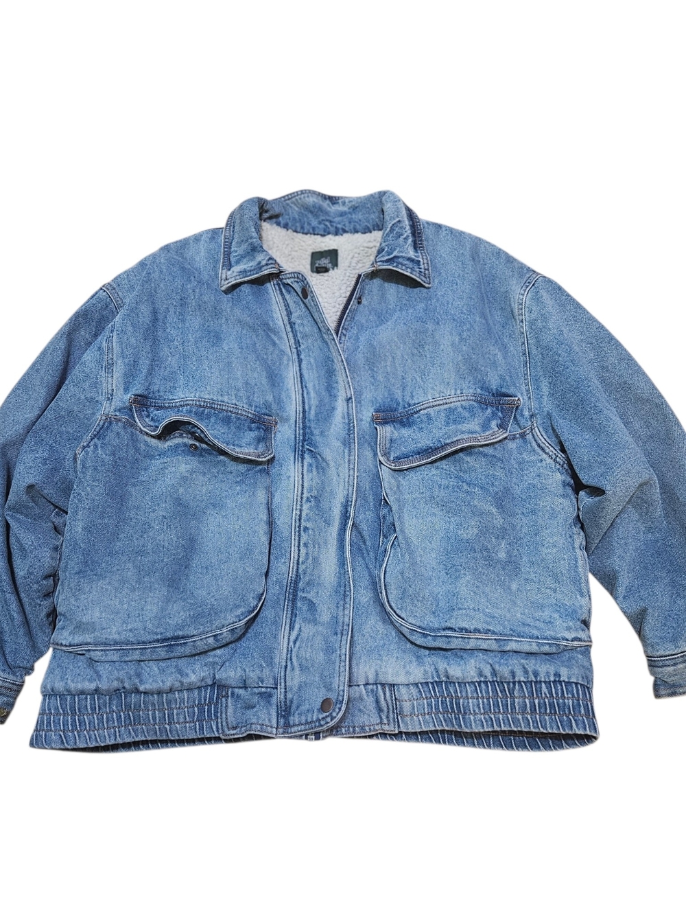 wild fable Light Blue Denim Sherpa Jacket